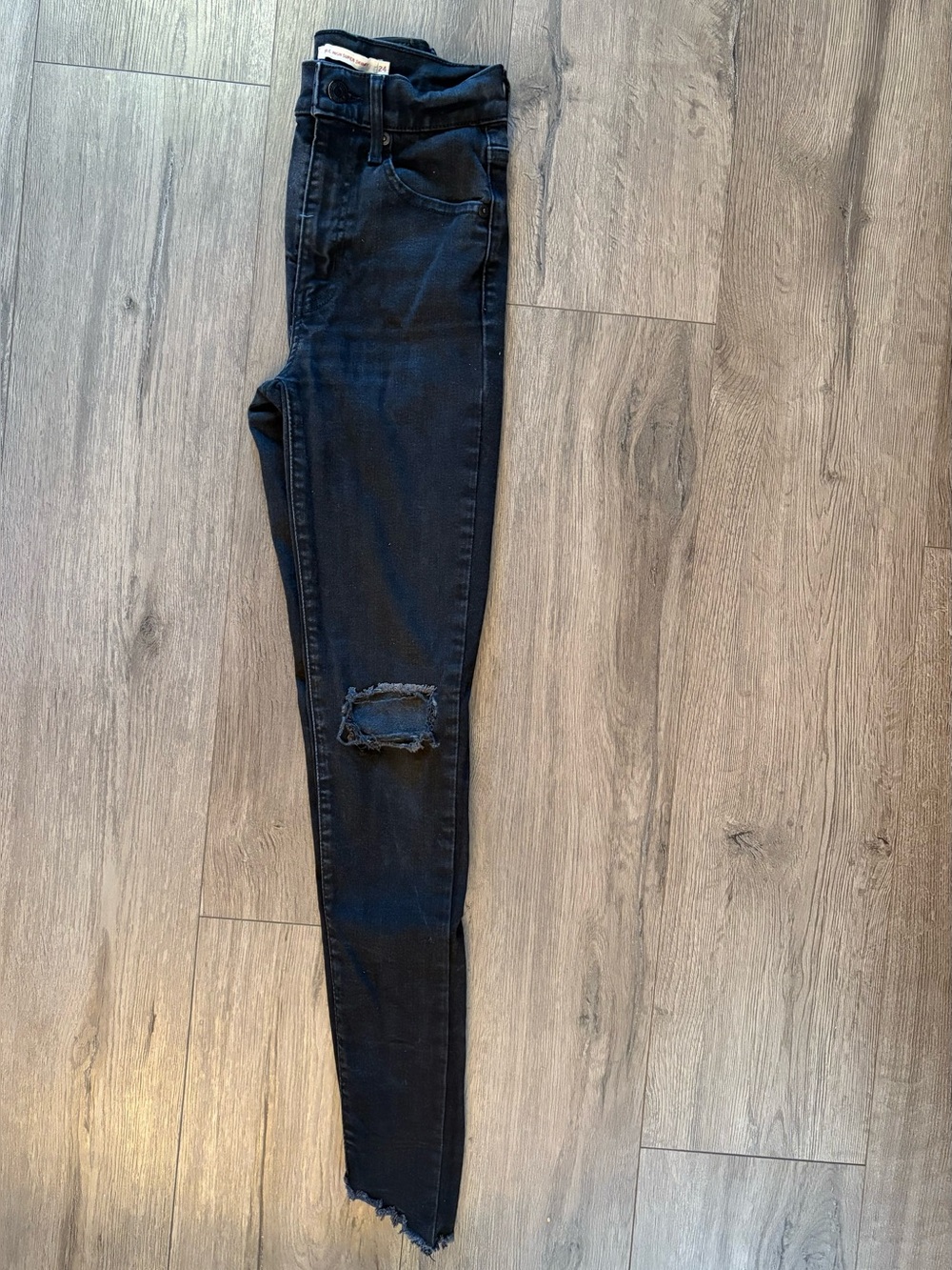 Levi's Mile High Super Skinny Jeans - Charcoal/Black Wash